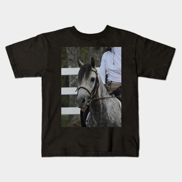 Horse show Kids T-Shirt by theartsyeq